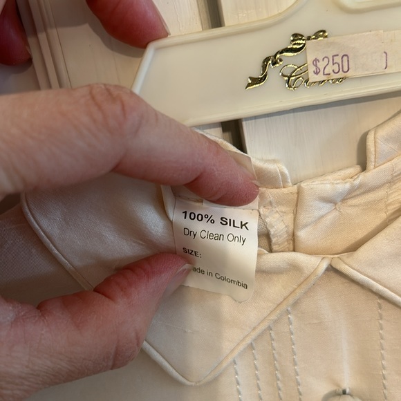 Pure Silk Traditional Classic Heirloom Baptism Christening Outfit New with Tags - Picture 4 of 11